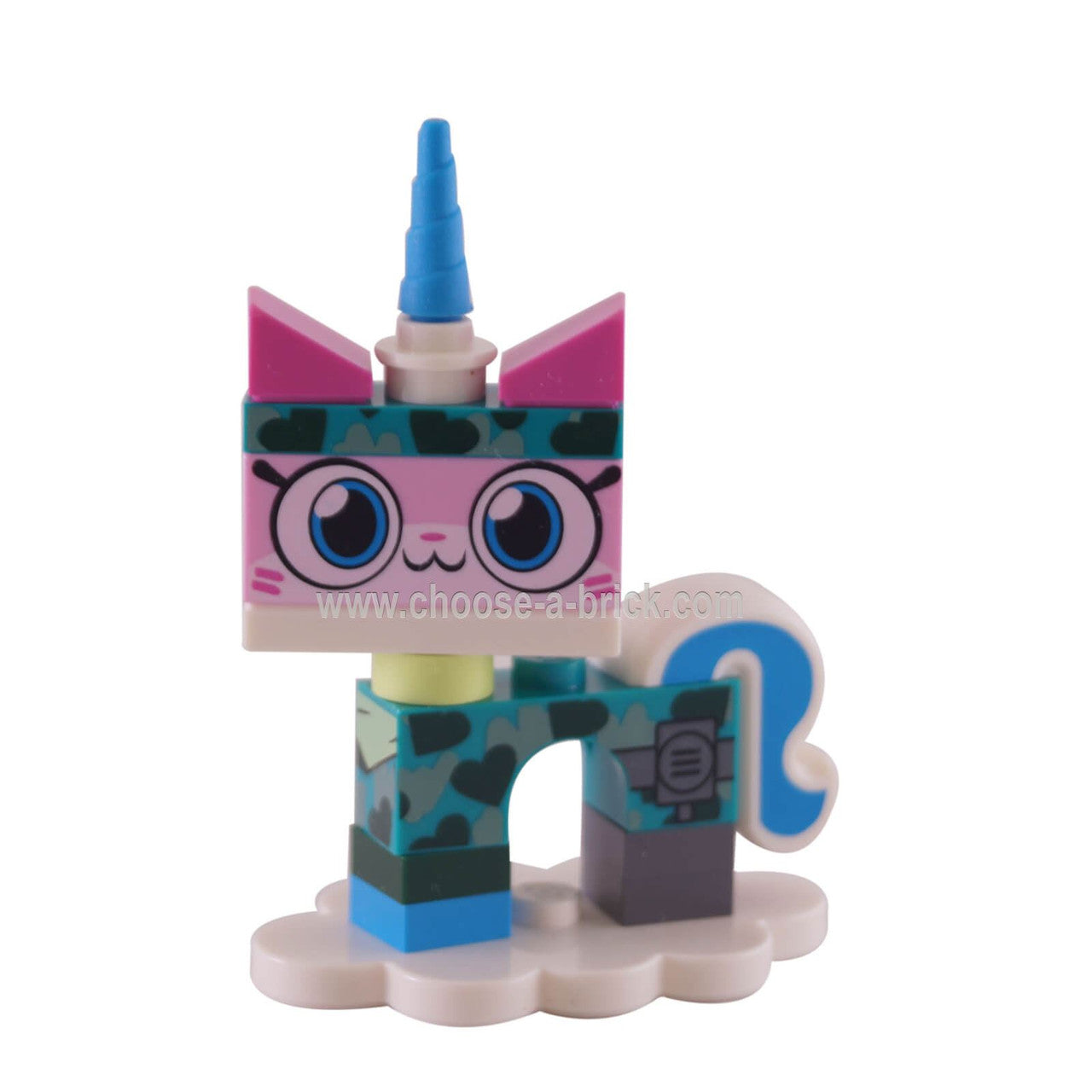 Camouflage Unikitty, Unikitty!, Series 1 Complete Set with Stand taken out of the bag to verify content. Complete.