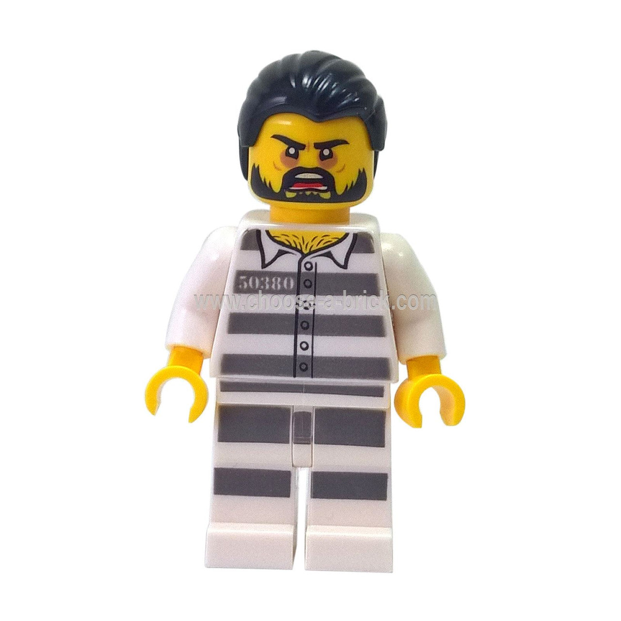 Jail Prisoner 50380 Prison Stripes, Beard (60174)