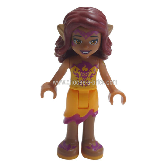 LEGO Minifigure Elves - Azari Firedancer, Bright Light Orange