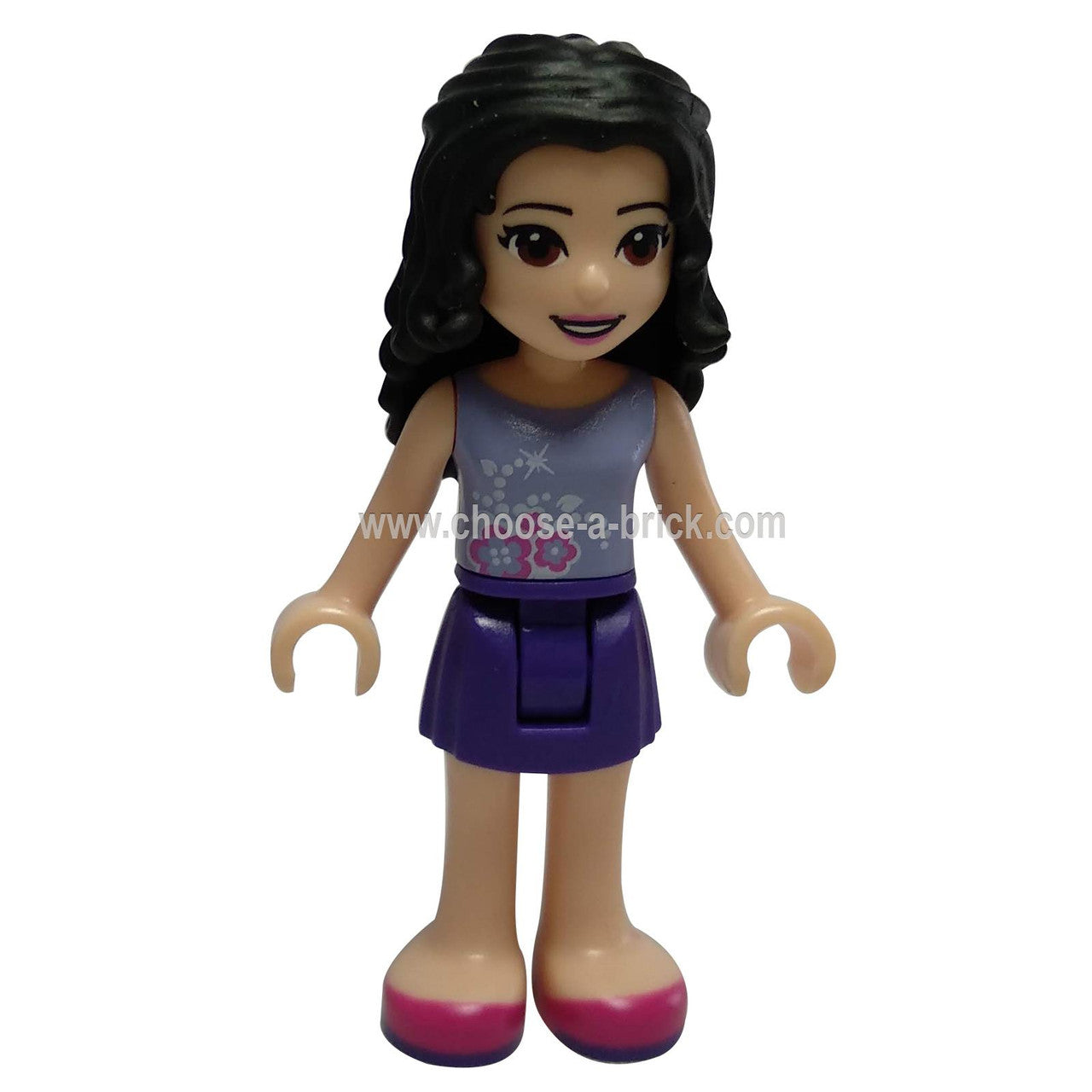 Friends Emma, Lavender Top with Flowers - LEGO Minifigure Friends