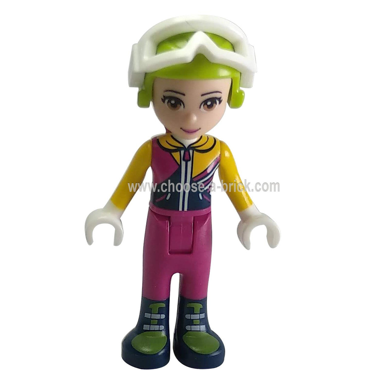 Friends Olivia, Ski Jacket, Helmet, Goggles - LEGO Minifigure Friends