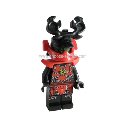 Stone Army Warrior with Shoulder Armor and Helmet with Chin Guard Legacy,weapon - LEGo Minifigure Ninjago