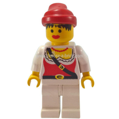 Pirate Female, White Legs, Red Bandana