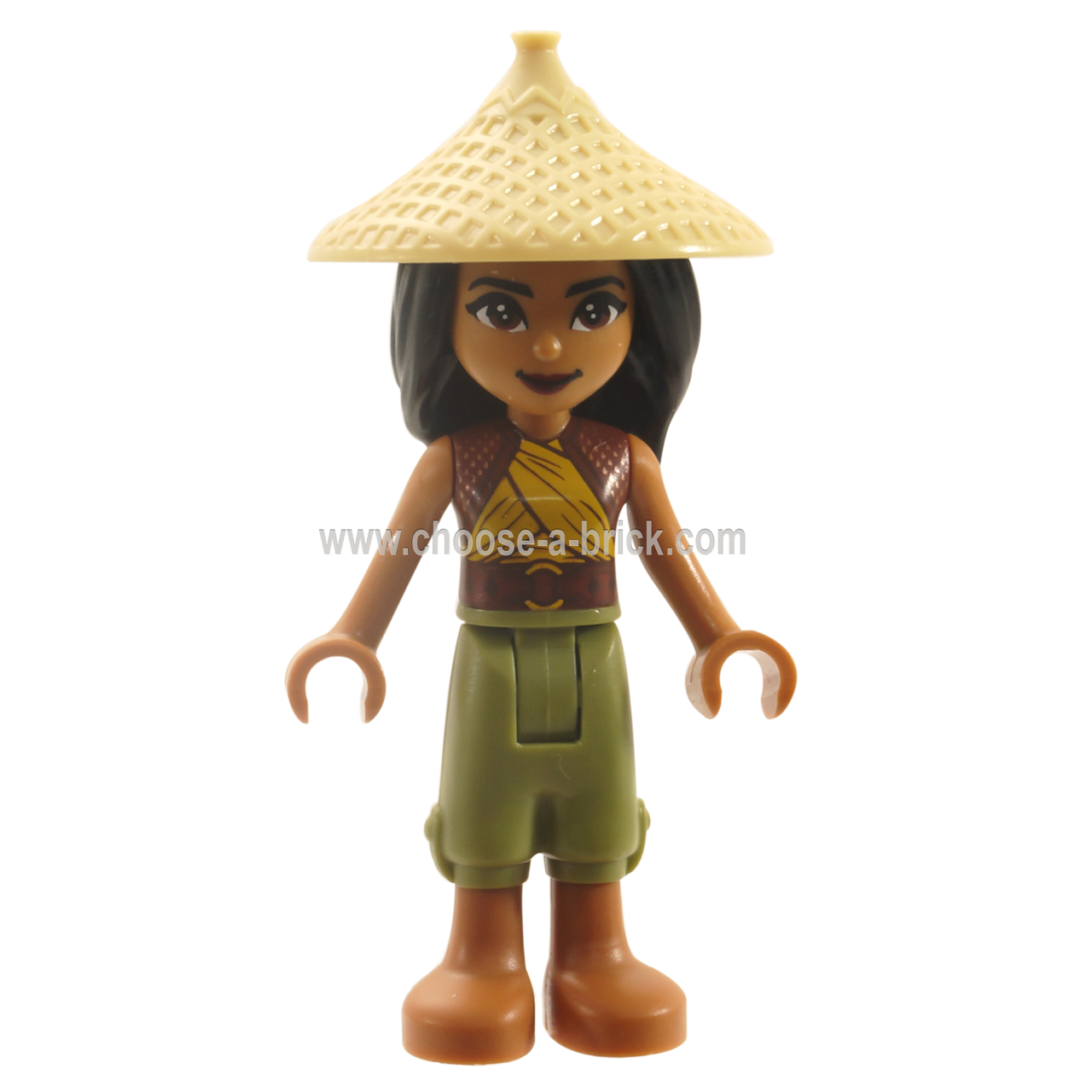 Raya - Tan Conical Hat with weapon