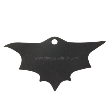 Minifigure Cape Cloth, Scalloped 7 Points, Wide, Single Top Hole (Batman) - Traditional Starched Fabric