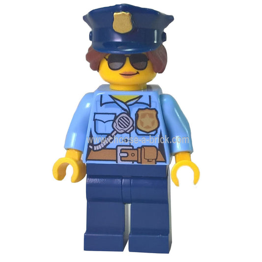 police-city-officer-female-bright-light-blue-shirt-with-badge-and-radio-dark-blue-legs-dark-blue-police-hat