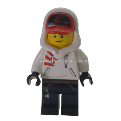 LEGO MInifigure - Jack Davids - White Hoodie  - hidden site