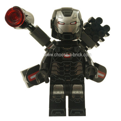 War Machine - Black and Silver Armor with Neck Bracket (76153)