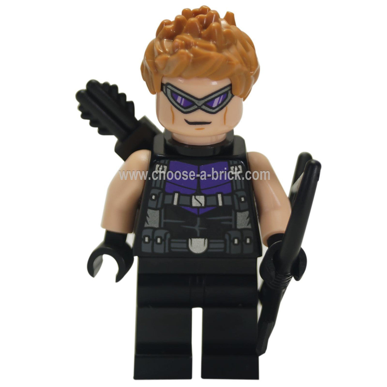  Hawkeye - Black and Dark Purple Suit - LEGO Minifigure 