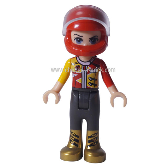 LEGO Minifigure - Friends Vicky, racing car helmet