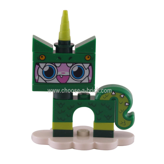 coluni1 Dinosaur Unikitty, Unikitty!, Series 1 Complete Set with Stand