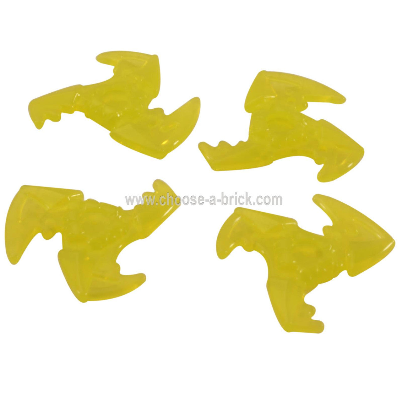 Minifigure, Weapon Shuriken with Trailing Energy Effect trans yellow