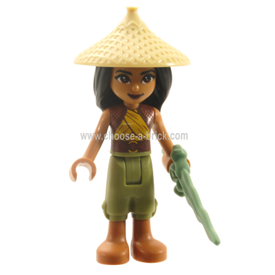 Raya - Tan Conical Hat with weapon