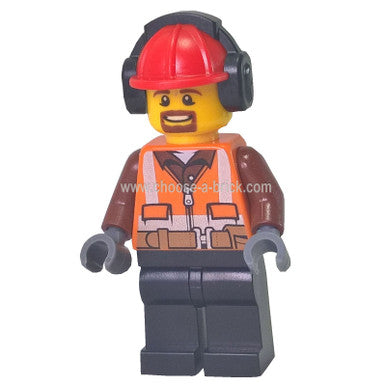 Cargo Center Worker - Brown Moustache and Goatee