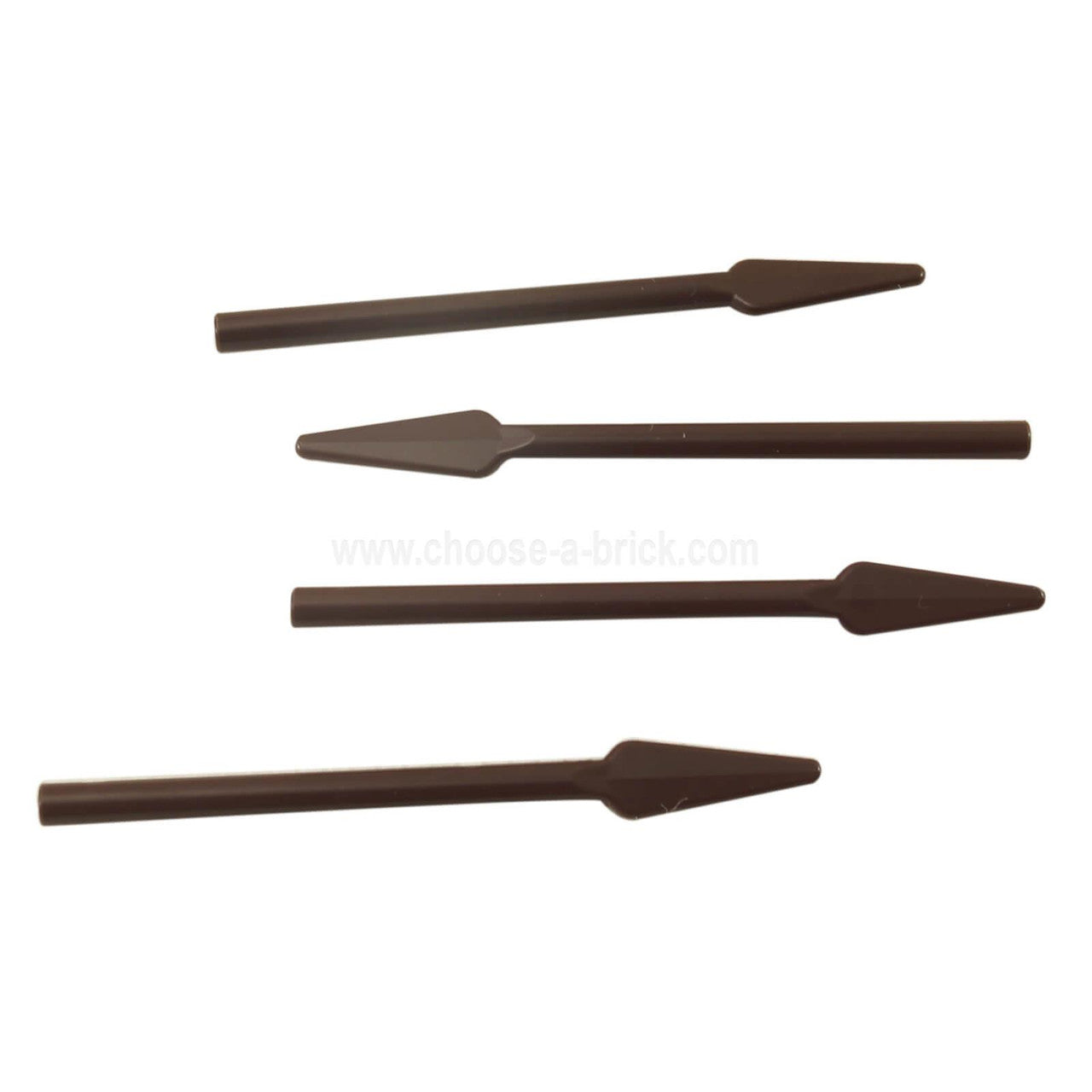 Minifigure, Weapon Pike - Spear - Round End dark brown