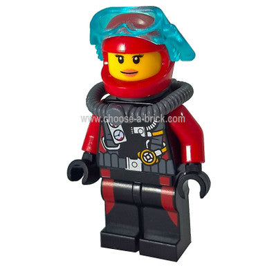 Female Scuba Diver without Flippers (60095)