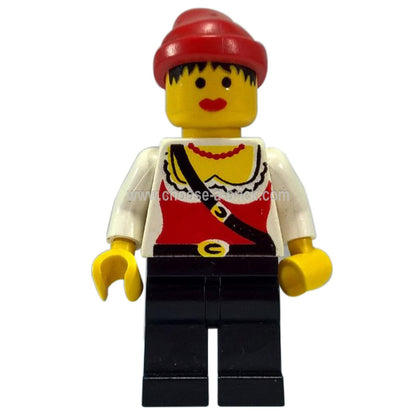 LEGO Minifigure - Pirate Female, Black Legs, Red Bandana