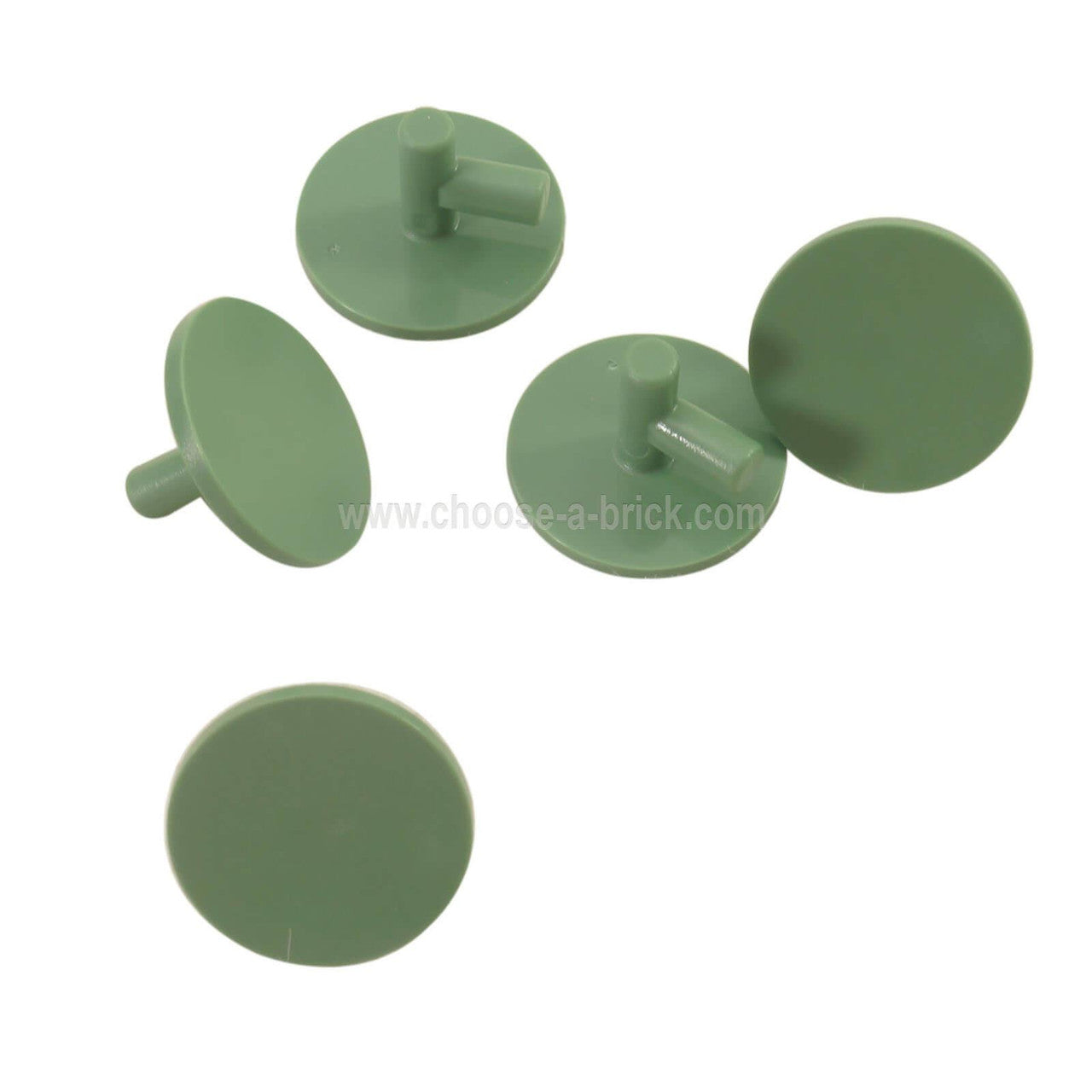 Minifigure, Shield Round Flat sand green