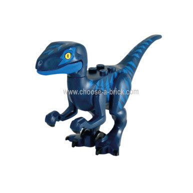 Veloci raptor con marcas azules 