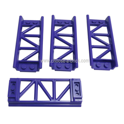 Train, Track Roller Coaster Straight 8L Dark Purple