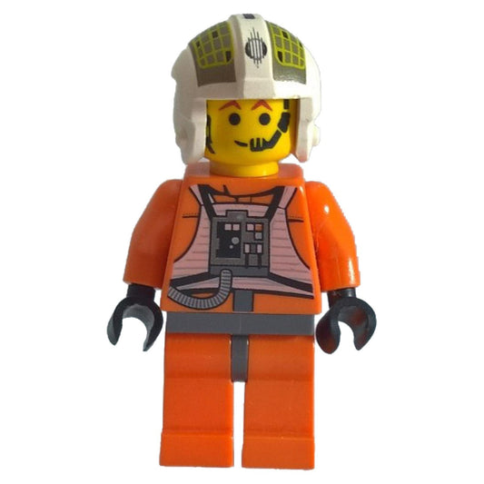 Rebel Pilot Y-wing (Jon "Dutch" Vander, Gold Leader) - Yellow Head, Dark Gray Hips