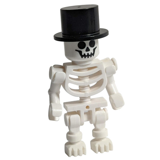 Skeleton with Standard Skull, Black Top Hat