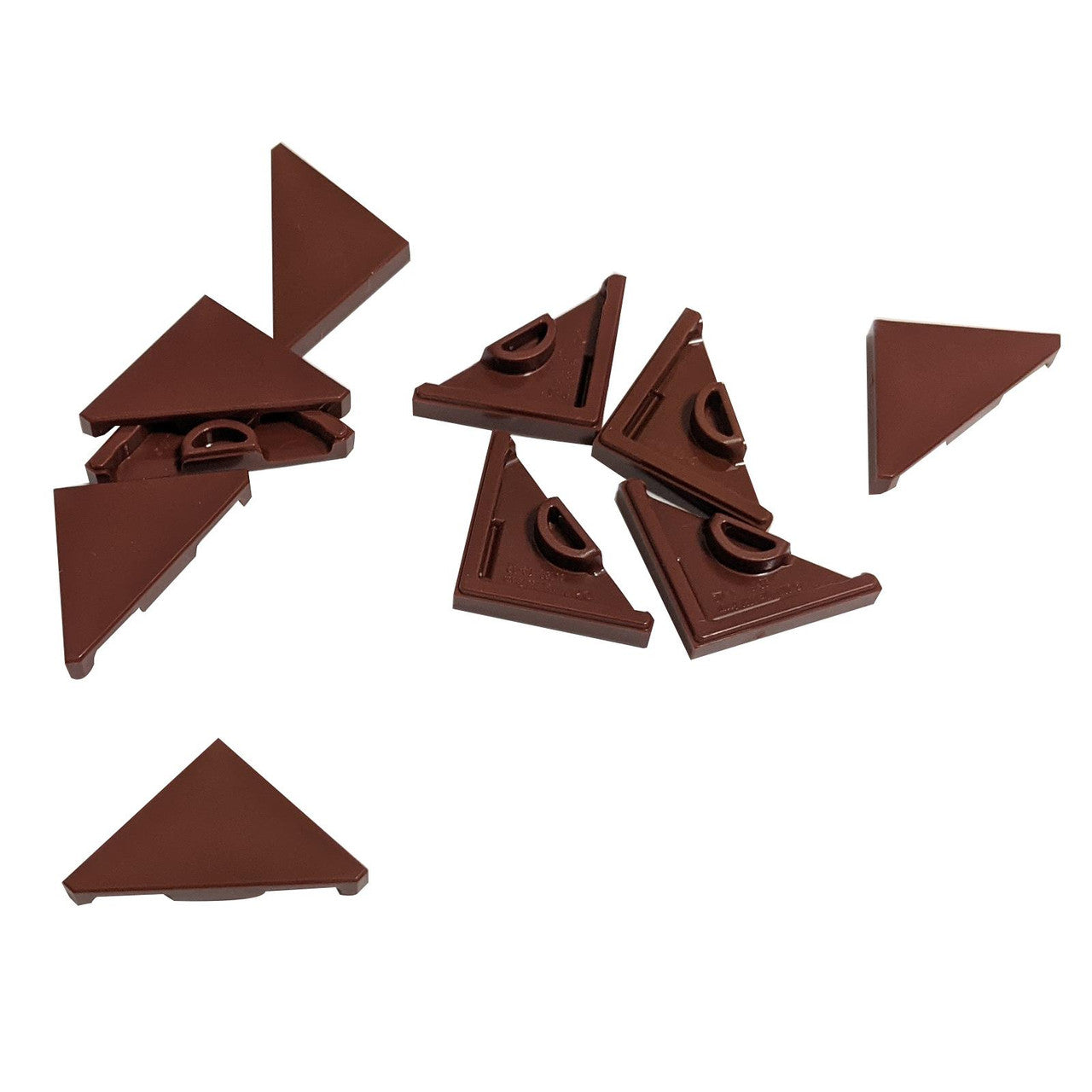  Tile, Modified 2 x 2 Triangular reddish brown