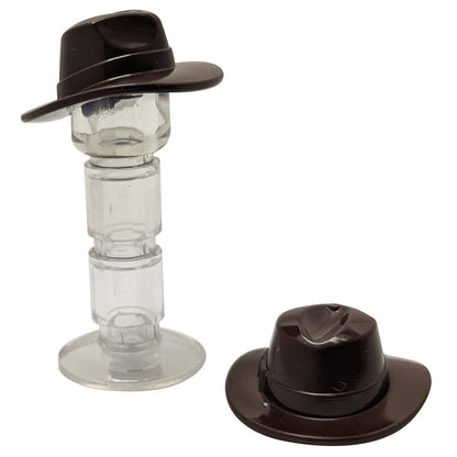 Minifigure, Headgear Hat, Wide Brim Outback Style (Fedora)