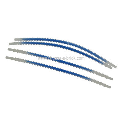 Trans-Clear Hose, Flexible Ribbed with 8mm Ends, 19L with Blue Center Pattern