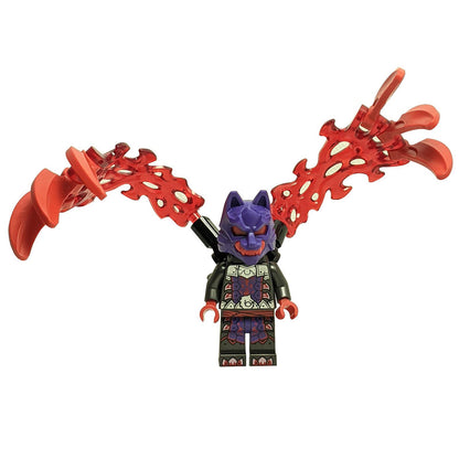 Wolf Mask Warrior - Dark Purple and Red Mask, Energy Claws (71820, 71822)