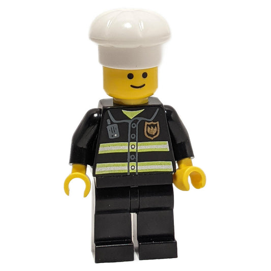 Firefighter with Chef Toque