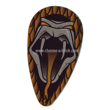 Shield Ovoid with HP Open Mouth Snake Pattern