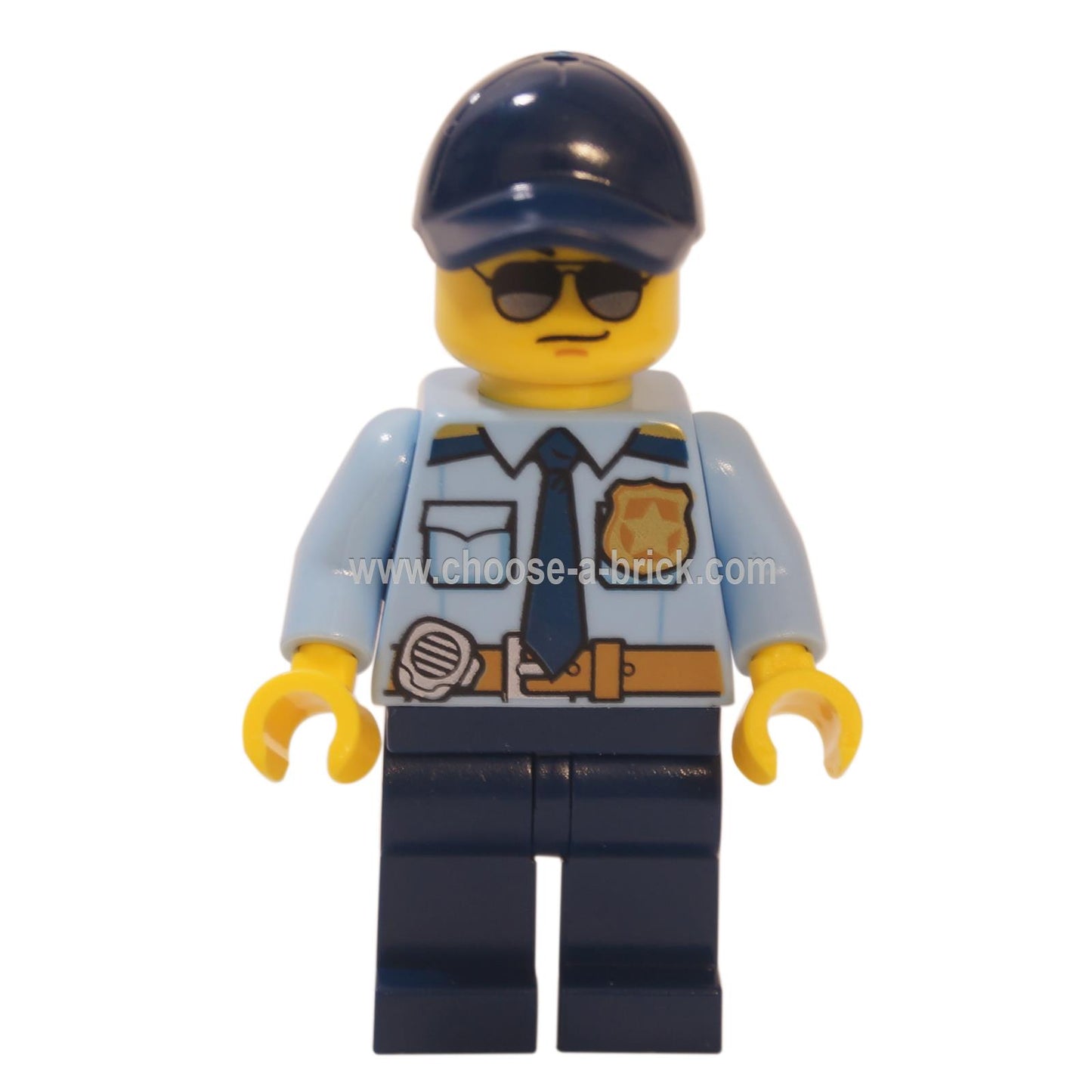 City Officer Shirt with  Dark Blue Cap, Sunglasses