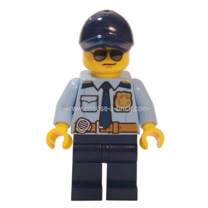 City Officer Shirt with  Dark Blue Cap, Sunglasses