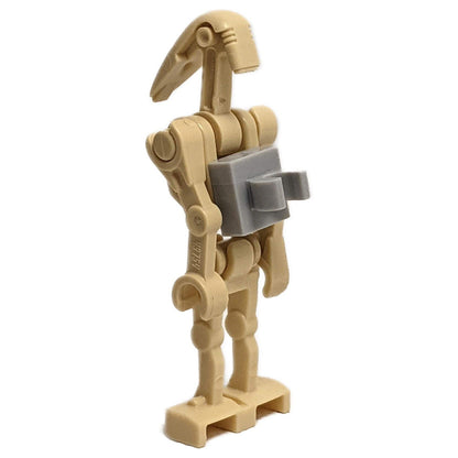 Battle Droid - Tan, Light Bluish Gray Clip on Back