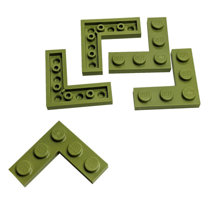 Plate 3 x 3 Corner olivegreen