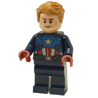 Captain America - Dark Blue Suit, Dark Red Hands, Hair