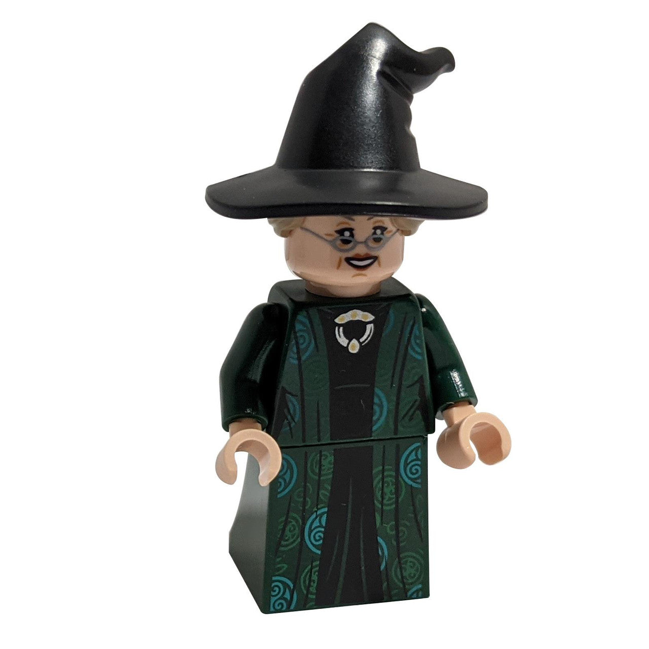 Professor Minerva McGonagall, Dark Green Robe and Cape, Hat with Hair