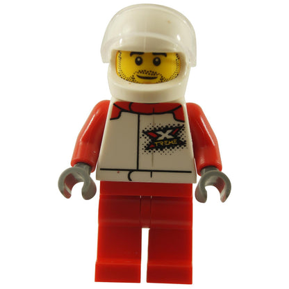 Helicopter Pilot - White Jacket with 'XTREME' Logo, Red Legs, White Helmet