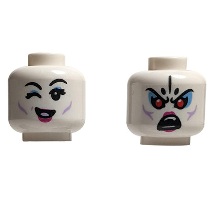 Dual-Sided Minifigure Head - Winking and Angry