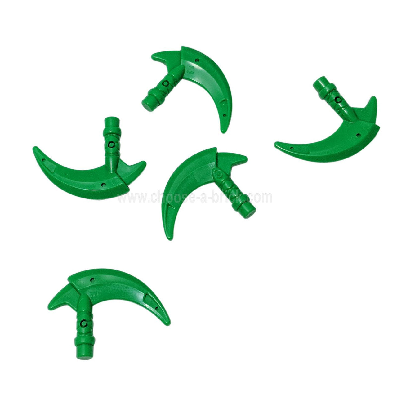 Minifigure, Weapon Hook with Bar bright green