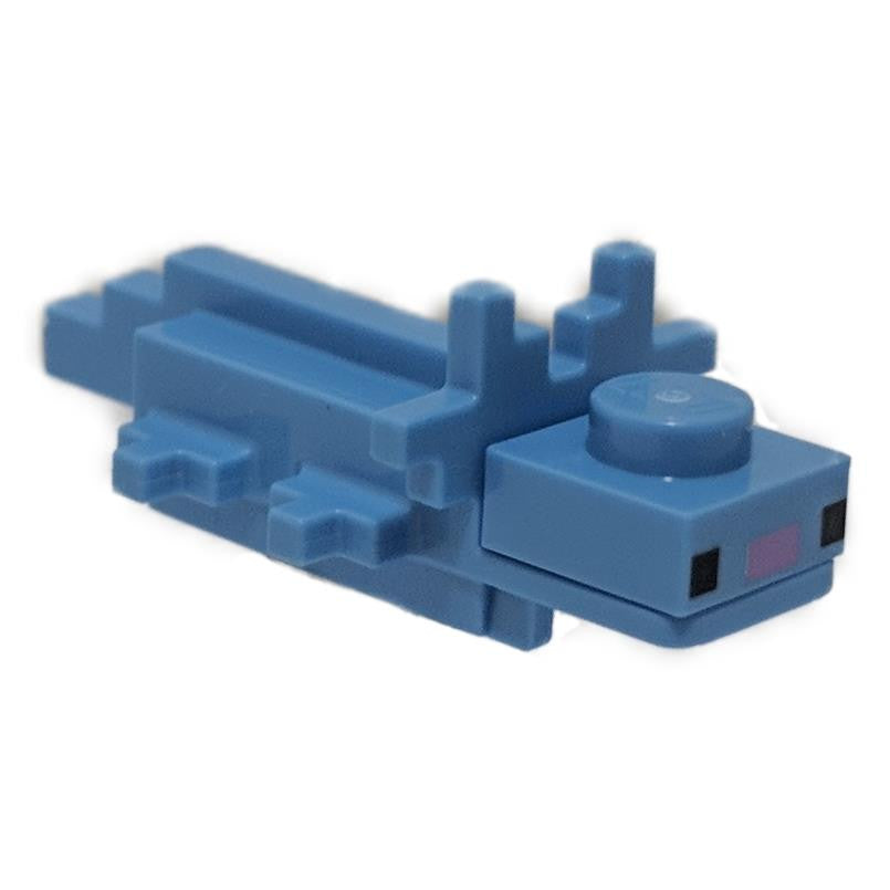 LEGO Minecraft Axolotl Pixelated Medium Blue