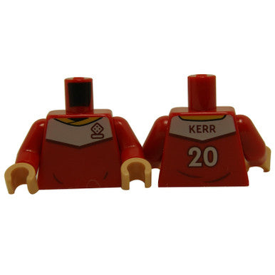 Torso Soccer Uniform with 'KERR 20' on Back Pattern