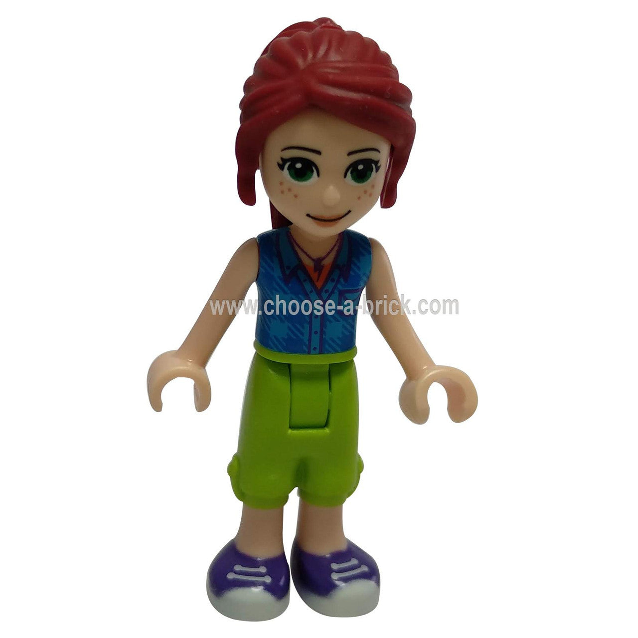  Friends Mia, Lime Cropped Trousers, Blue Top - LEGO Minifigure Friends