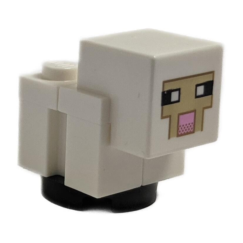 Minecraft Sheep, Lamb, White Legs - Brick Built