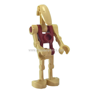 Battle Droid Security with Straight Arm and Dark Red Torso