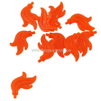 Minifigure, Plume Feather Triple Compact / Flame / Water