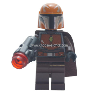 Mandalorian Warrior - Male, Dark Brown with blaster