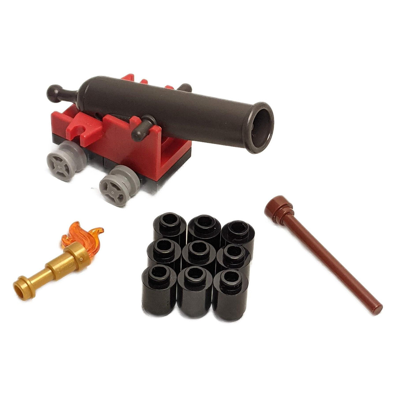 1x LEGO® Pirates Cannon with Accessories Red / PDG x110c01