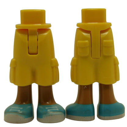 Mini Doll Legs with Yellow Coat and Blue Boots Pattern